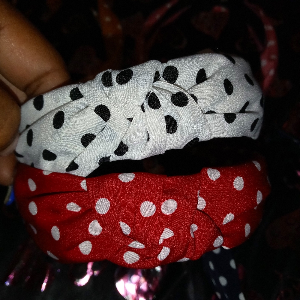 Polka dot headbands